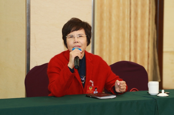 新郑市第五届政协委员会议工商联界别委员展开讨论(图1)